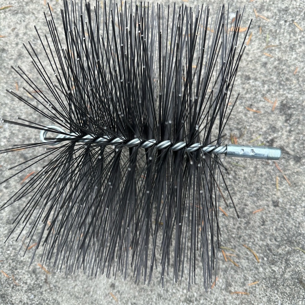 Heavy-Duty Black Chimney Brush
